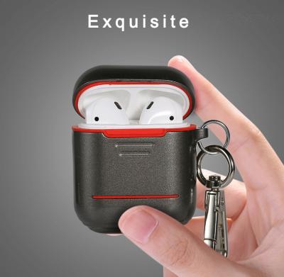 China Shockproof Case Cover Portable Protective Silicone Metal Skin Cover Case for Airpods 2 & 1 for sale