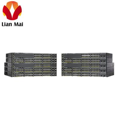 China New and Original 2960 Port Series 24 POE Network LACP Switch WS-C2960X-24PS-L for sale