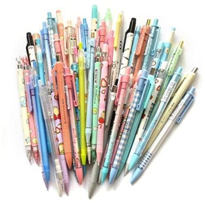 China 2021 Top Sale Galley & school pencil DzdzCrafts Kawaii color mechanical school supplies 0.7mm mixed 0.5MM pencils 16pcs (some with top erasers) for sale