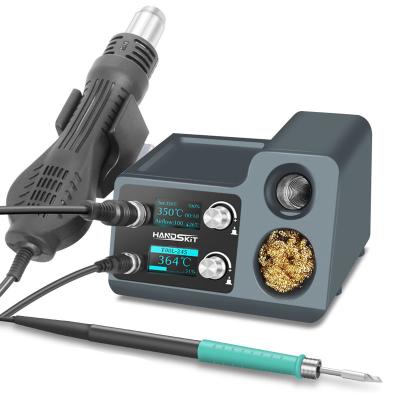 China handskit 8245  Hot air gun  rework  Soldering Station Digital Adjustment Heat Guns Auto Sleep Micro  Cellphone Repair 8245 for sale