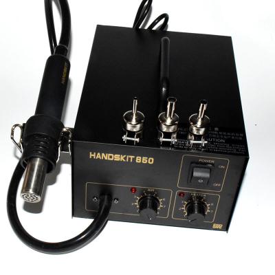 China handskit 850 Air pump rework   Hot Air Soldering Station SMD Rework Station Lead Free with Heat Gun 850 for sale