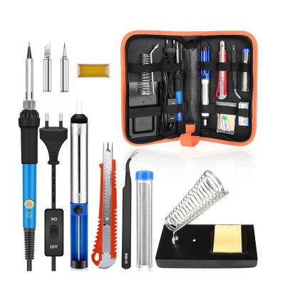 China Pencil Grip handskit 936  220v 60W Soldering  kit  Adjustable Temperature  switch Electric Solder Iron Welding Repair Tools bag for sale