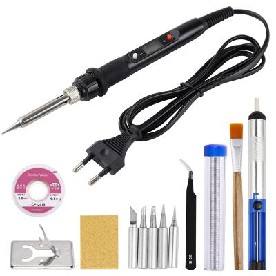 China Pencil Grip HANDSKIT 918   Digital 80W Electric Soldering Iron Kit Set Adjustable Temperature solder  Station Welding Equipment Repair Tools for sale