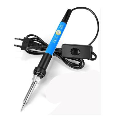 China Pencil Grip handskit 936k   220V 60W Soldering Iron Adjustable Temperature,EU  plug with switch   Welding Solder iron Heat Tips Repair Tool for sale