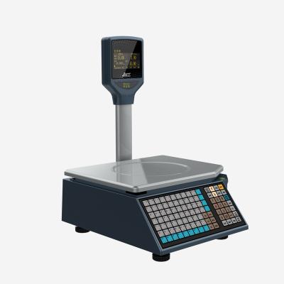 China Electronic Weighing Label Printing Scale 4.3 Screen Label Receipt Total Amount Label BST-LC1200 Rombi-4.3 for sale