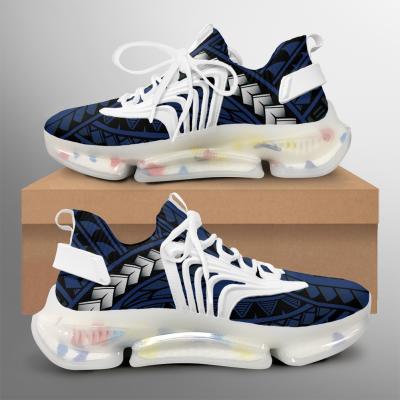 China Anti-skid Breathable Athletic Shoe CUSHIONING For Man Polynesian Hawaiian Tribal Design Tennis Blue Tattoo Sneakers Walking Shoes for sale