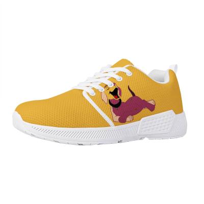 China CUSHIONING new arrival autumn shoes ODM design ping pong arch-support sport shoes women cute yellow dog casual shoes for sale