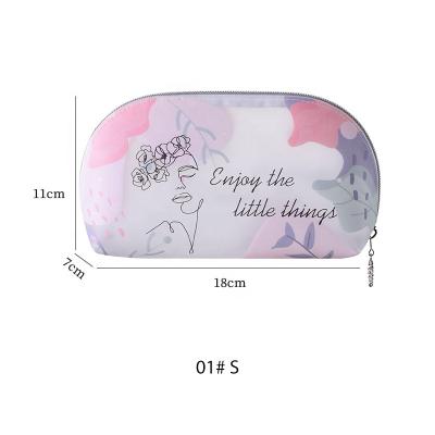 China Luxury M&d Morandi Color Lady Personalized TPU Cosmetic Bag Fashionable Cute Fancy Storage Cartoon Bag Make Up Cosmetic Bag Organizer for sale