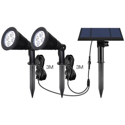 China Waterproof Garden Security Lights Led Solar Powered Spot Lights Outdoor Gardens Solar Pool Lights for sale