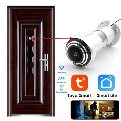 China GENIUSPY Door Eye Hole Home 1080P 1.66Mm Fisheye Lens 150Degree Wireless Network Mini Peephole Door Wifi Traditional IP Camera P2P for sale