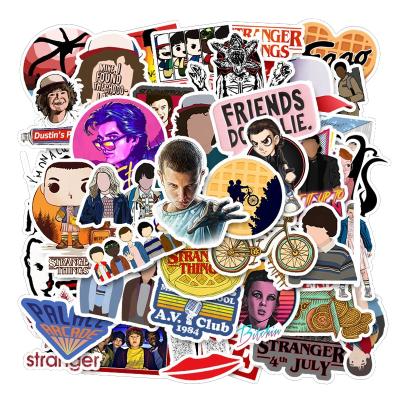 China 50PCS Sticker Decorative Weirdest Things 3 TV Shows Vinyl Sticker Die Cut For Teens Laptop Car Guitar for sale