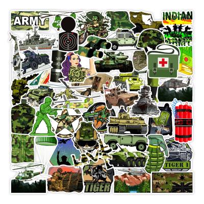 China 50PCS Decorative Cool Military Sticker Series Vinyl Sticker For Military Fan Car Bicycle Laptop Fridge Luggage for sale