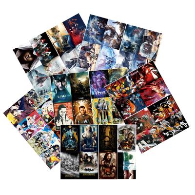 China 8PCS PVC Movie Posters USA The Lord of the Rings Loki Mixed For Teens Wall Bleach Anime Poster Set for sale