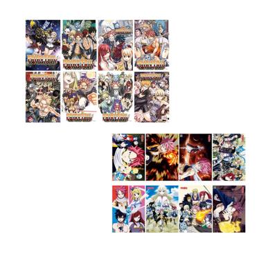 China 8PCS Modern Japanese Anime Poster Print For Teens Wall Home Decor Fairy Tail 3D Posters for sale