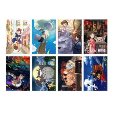 China Modern Totoro Poster Japanese Poster Hayao Miyazaki Anime Vivid Poster 8PCS Far Away for sale