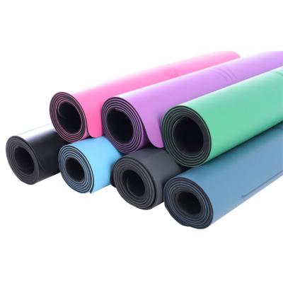 China Yoga Mat Natural Rubber Body Line Newly Rich Mat Fitness Equipment Factory Direct Sales PU Non-Slip Gymnastic Mat for Men's and Women's Yoga Studio for sale