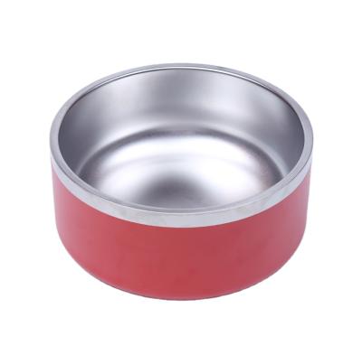 China Factory price viable practical cheap box printing logo pet stainless steel dog bowl for sale