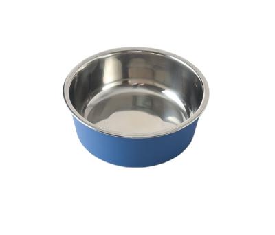 China Sustainable Factory Custom Stainless Steel Dog Bowls High Pet Food Dog Bowls Large Powder Coated Dog Bowls for sale