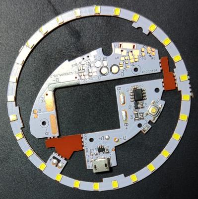 China Einlagige Flex-PCB-Fertigung für Mini-Make-up-Spiegel LED-Licht mit USB-Anschluss zu verkaufen