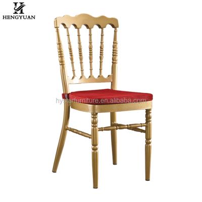 China Luxury Elegant Hotel Chair Hotel Banquet Restaurant Stacking Chair Napoleon Dining Chairs for sale