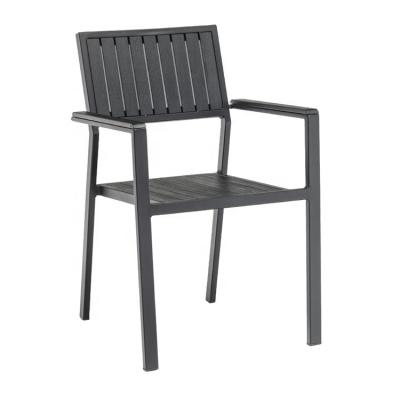 China Modern High Quality Stacking Aluminum Hotel Garden Patio Dining Chair For Outdoor for sale