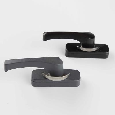 China Modern Design Black Color Crescent Lock Aluminium Sliding Window Lock for 27mm Height for sale