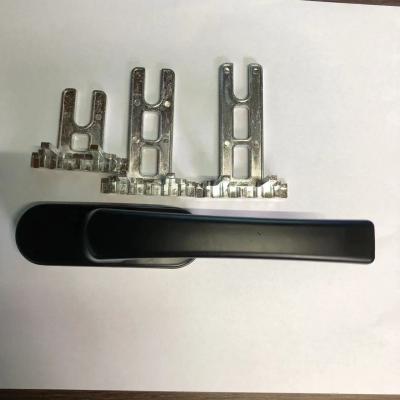 China Aluminum Alloy Door Window Hardware Handles Black Pull Door Handle Casement Window Handle for sale