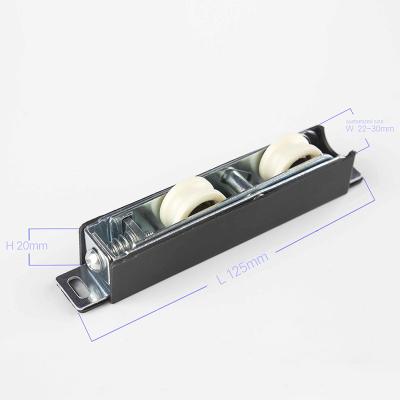 China Office Building Heavy Duty Slide Upvc Aluminum Double Window Door Sliding Roller Wheels Pulley for sale