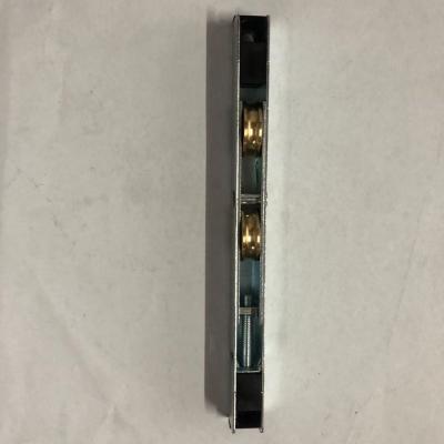 China Modern Design 12mm UPVC Profile Sliding Gate Door Roller with Double Brass Pulleys for sale