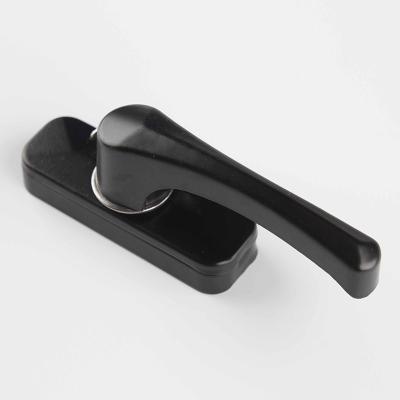 China 74.5mm Length Black UPVC Sliding Window Crescent Lock for Long-Lasting Windows for sale