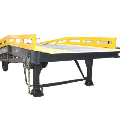 China Construction worksÂ   DCQY Mobile Hydraulic Ramp Deck Anti - SkiddingTurbogrid Plates Manual Hydraulic Power for sale