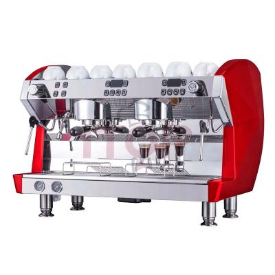 China Professional Commercial Hotels Dual Espresso Coffee Machine Cappuccino Coffee Maker Group With Imported Italian Water Pump for sale