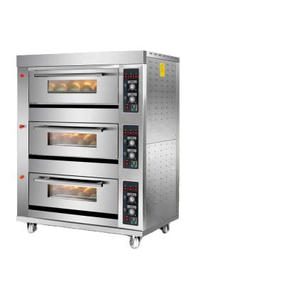 China Gas Oven Professional Bread Cake Bakery Industrial Baking Commercial Baking Machine Oven With Mechanical Control Panel for sale