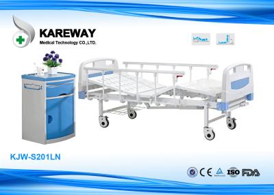 China Lightweight Manual Hospital Bed , Hospital Adjustable Bed 250 Kgs Weight Capacity for sale