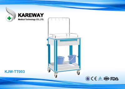 China Professional Hospital Medication Carts Equipment , Stainless Steel Medical Cart With Drawer for sale