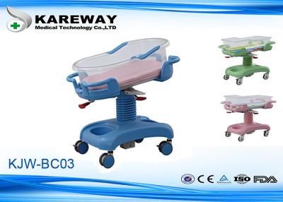 China 4 Casters Baby Sleeping Cot Bed , Baby Doll Hospital Bed 3 Functions Adjusted for sale