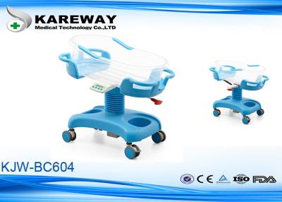 China Hydraulic Adjustable Height Baby Born Hospital Bed With Non Toxic Environmentally Friendly ABS Plastic for sale