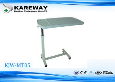 China Wearable White ABS Mobile Hospital Tray Table With Liftable And Lowerable Height KJW-MT05 for sale