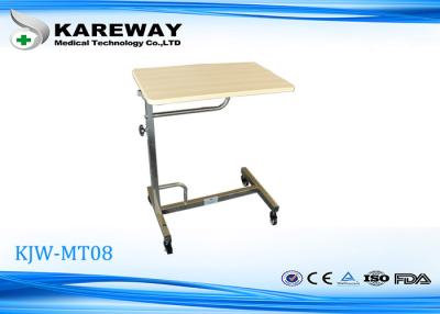 China Stainless Steel Adjustable Hospital Tray Table , Antirust Hospital Style Bed Table for sale