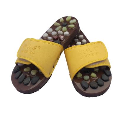 China Acupressure Soft Pattern Reflexology Foot Massage Stone Slipper for sale