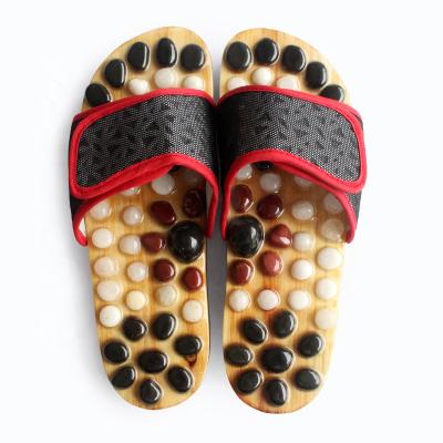 China Indoor Massage Black Improve Blood Circulation Massage Slippers Shoes For Call Massage for sale