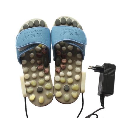 China Foot Reflexology Massage Slipper Acupuncture Electric Heating Shoes for sale