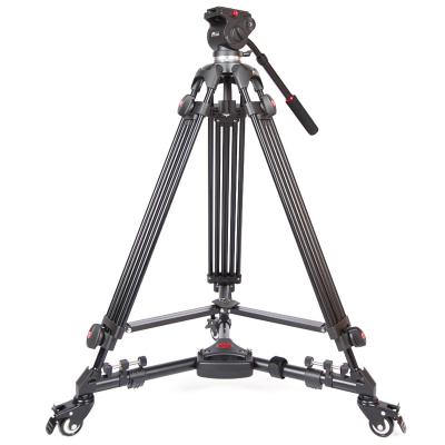 China Scalable Aluminum Alloy Video Camera Tripods Heavy Duty Video Tripod for sale