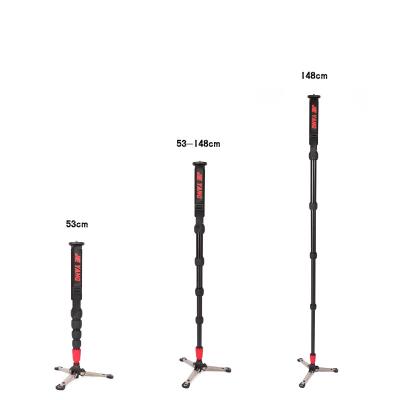 China Professional Video Camera Tripods Fluid Video Monopod With Legs Section for sale