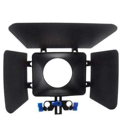 China Adjustable Plastic Camera Matte Box 15mm Rail Rod Video Matte Box for sale