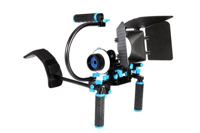 China Adjusted Angle And Position BMCC Camera Shoulder Rig With Follow Focus Matte Box C Arm for sale