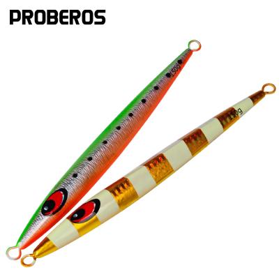 China Alloy 150g 200g 250g Glow Fishing Jigs Lead Forward Pitch Baiting Lures Vertical Lead Lure Saltwater Baiting Artificial Bait for sale