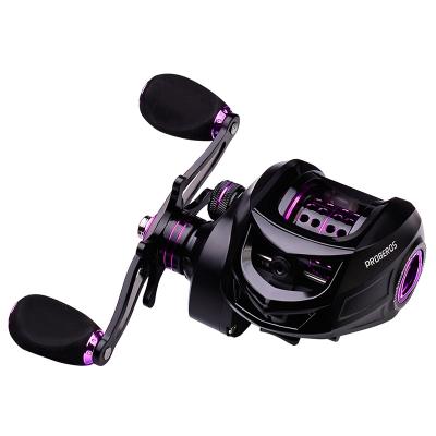 China Metal Wire Cup Baitcasting Reel Fishing Reel Carbon Shell 7.2:1 Gear Ratio 10KG Max Drag High Speed ​​Drag Casting Fishing Wheel for sale