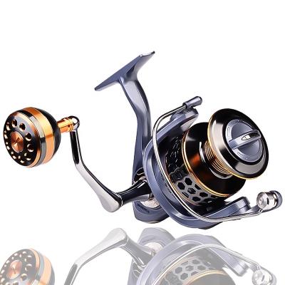 China Metal Casting Reel High Speed ​​Spinning Carp and Max Drag 21KG Metal Spool Fishing Reel Plastic Gear 5.2:1 Ratio for Saltwater for sale