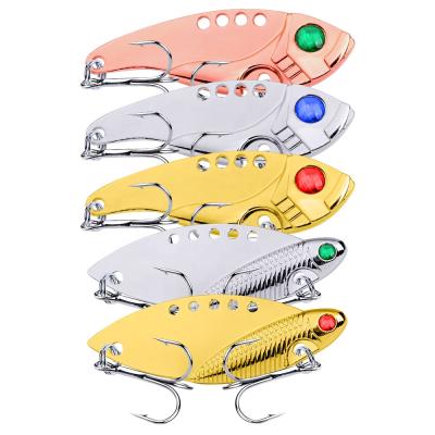 China Metal Metal VIB Blade Fishing Vibration 11g Bass Bait Artificial Hard Lure 5cm Deep Sinking Wobblers for sale